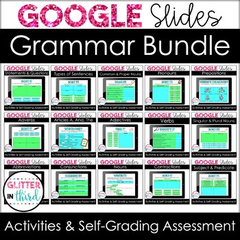 Interactive Grammar Bundle | Google Slides, PowerPoint, & Google Forms Quizzes