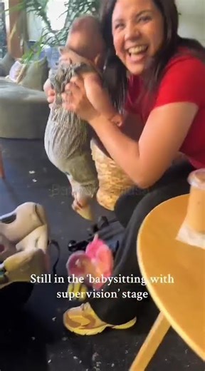 Babysitting with supervision stage ❤️ Babys joyful usa 👶 #babysjoyfulusa