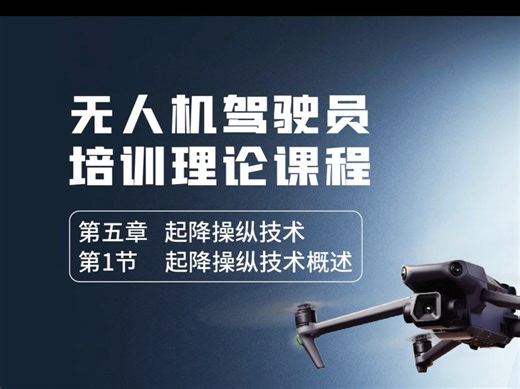 航界无人机理论课14，第五章第1节，起降操纵技术。收费课程免费公开，可持续关注更新，系统学习。CAAC无人机考证必学。
