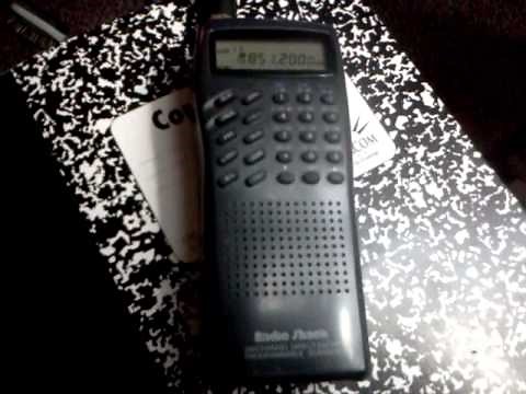 Radio Shack Pro 51 Scanner in action