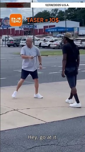 Temu Taser Fail 😂 Man Tries Self-Defense #TaserFail #Temu