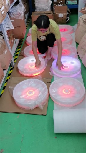 Interactive RGB LED Sensory Table | Touch Test & Quality Inspection Before Shipment