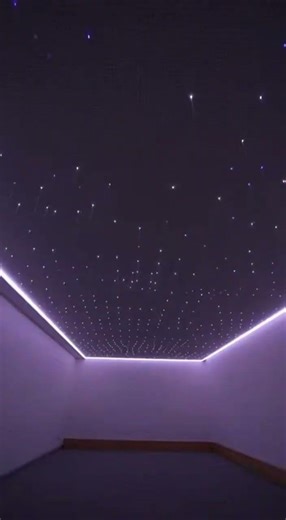 Astronomy Interior Design | Star Ceiling, Warm Wood & Soft Lounge 💡🌙