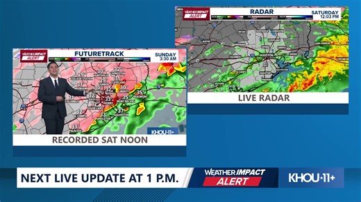 Tracking the winter storm moving into Texas, bringing sleet, ice and freezing temperatures. Live updates, radar and the latest forecast. | KHOU 11 News