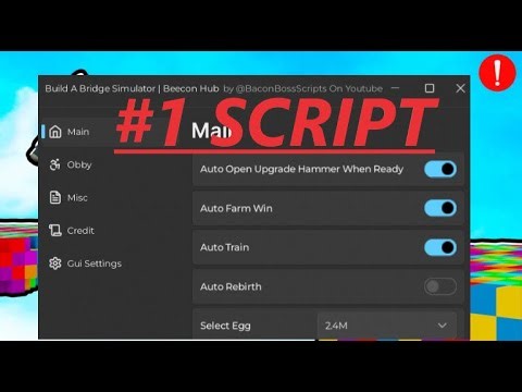 [RELEASE 2024] Build A Bridge Simulator INSANE OP SCRIPT (AUTO OBBY, FAST WIN, MORE...) | Beecon Hub