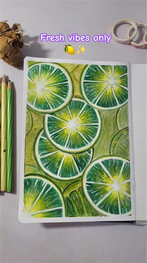 A slice of freshness in every stroke 🍋✨ #Art #shortsviral #trendingshorts #viralshorts