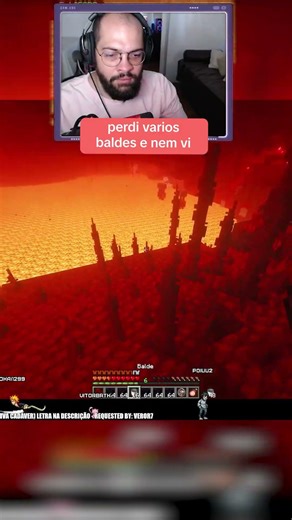 perdi vários baldes e nem vi #minecraft #shorts #clips
