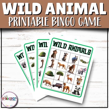 Jungle Animals Bingo Game – Safari Animal Classroom Activity