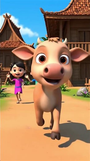 Anak Sapi Lucu Main di Sawah 🌾🐮 | Animasi 3D Indonesia