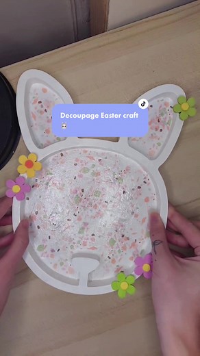 Easter Bunny Decoupage Tray Tutorial | Hobbycraft DIY Craft Ideas