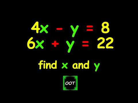 How to Solve Simultaneous Linear Equations || Elimination Method