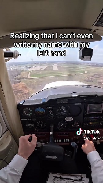Writing With My Left Hand as a Student Pilot