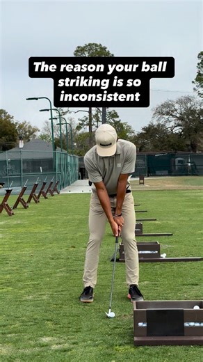 Your ball striking isn’t inconsistent… your ball position is. If the ball moves, your low point moves. If your low point moves, your contact changes. Thin. Fat. Flush. Repeat. Most golfers blame their swing. Very few check their setup. Ball position is the silent killer of consistency, and if it changes every day, so will your strike. The players who stripe it don’t guess. They standardize. They measure. They own their low point. If you want predictable contact, you need a predictable ball posit