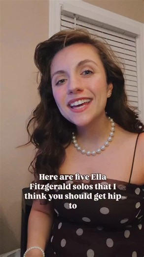 We’re hip to all of these iconic solos! Thank you for sharing your love of Ella with us @oliviavangoormusic 🎶❤️ | Ella Fitzgerald