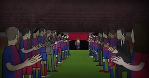 La emocionante caricatura que repasa la historia de Lionel Messi en FC Barcelona