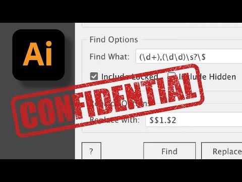 Find and change text in Illustrator