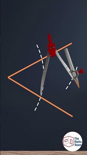 How to create an ANGLE BISECTOR (Step-by-Step) #igcse #shorts