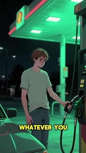 What's Lurking at the Midnight Gas Station Horror #shorts