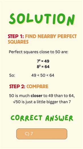 GED Square Roots in 10 Seconds (No Calculator) #ged #maths #quiz #exam #examprep #gedprepaitutor
