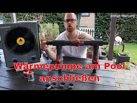 Connecting a heat pump to the pool (Poolhammer Proline Mini, 12m3, pool heating, wood-fired pool,...