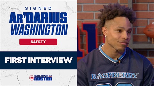 First Interview: Safety Ar'Darius Washington on joining the Giants