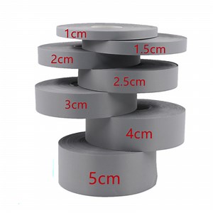 [Hot Item] 1cm 2cm 5cm High Reflection Sew on Tape Hi-Vis Reflective Warning Strip for Safety Clothing