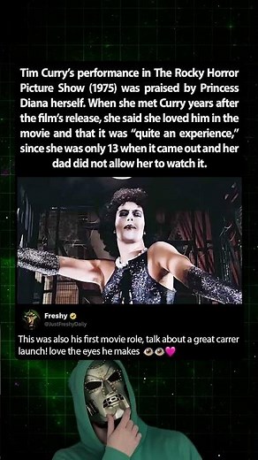 The Rocky Horror Picture Show (1975) was Tim Curry's movie debut