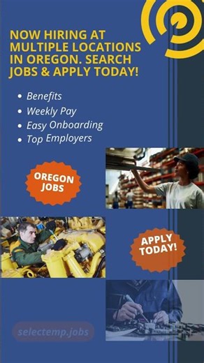 Now hiring at multiple locations in Oregon. Search jobs & apply today!