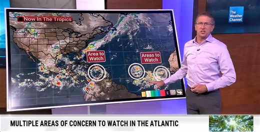 A train of tropical waves is being monitored for development in the Atlantic. Dr. Rick Knabb has the latest update: | The Weather Channel