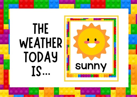 Weather Flashcards | Printable Learning Cards for Preschool (digital Download) - Etsy Australia