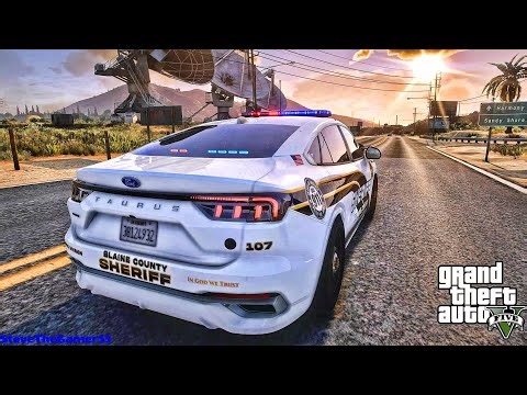 Playing GTA 5 As A POLICE OFFICER Sheriff Patrol|| GTA 5 Mod| 4K