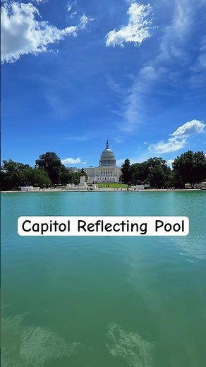 The Hidden Beauty of the U.S. Capitol Reflecting Pool 🇺🇸✨