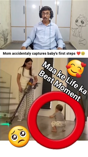 Baby’s First Steps! 😍 Mom’s Happy Reaction #shorts #baby #cute