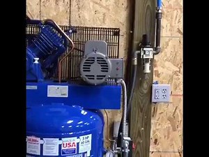 Quincy QT 54 air compressor and Rapid air Maxline air line system