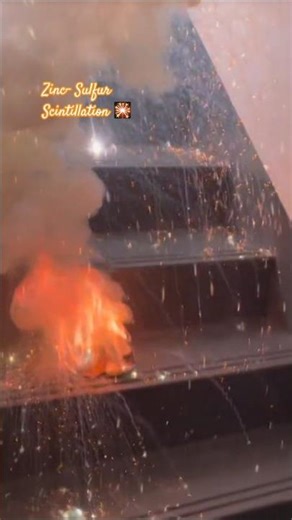 Jaw-Dropping Zinc SULFUR Scintillation Experiment!🎇#viral #experiment