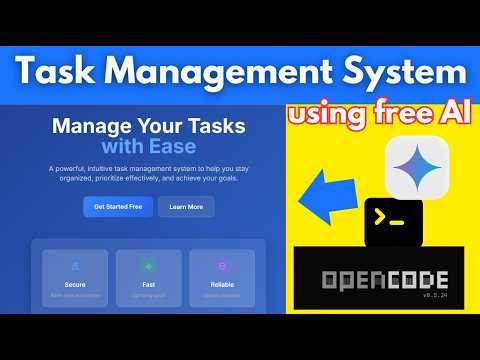 Building a Full-Stack Task Management System in Minutes using OpenCode CLI