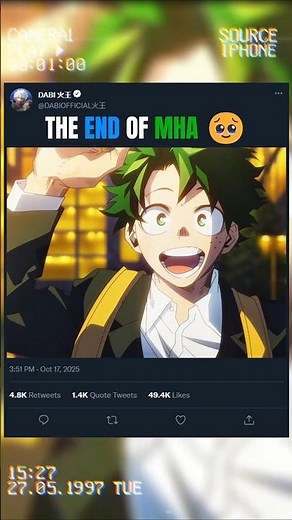 THE END OF MY HERO ACADEMIA 🥹 | #animeedit #myheroacademia