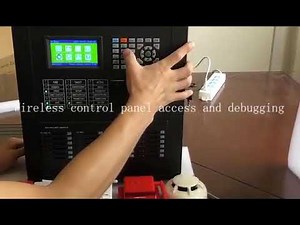Wireless addressable fire alarm system installation