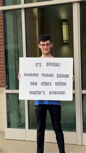 Vanderbilt Peabody College | Take this as your 'sign' to apply to Vanderbilt Peabody College's online master's programs! 💻⭐️ Peabody will offer four new, fully online... | Instagram