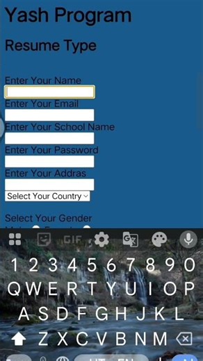 This HTML code was make in Acode
