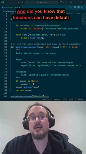 You should know this about #python #functions #tip #programming