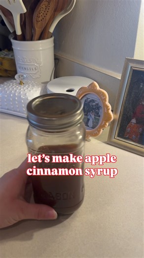 🍎☕️ Homemade Apple Cinnamon Syrup for the COZIEST Fall Latte! 🍂 #coffeelover #homemadesyrup