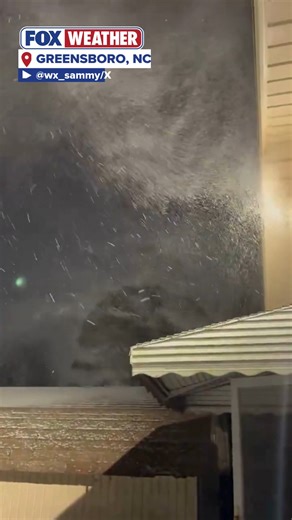 SNOW IN THE SOUTH ❄️: Gusts of wind are blowing snow around North Carolina as a powerful nor'easter slams the Southeast and Mid-Atlantic regions. The system has the potential to become a bomb cyclone and strengthen winds throughout the day. | FOX Weather