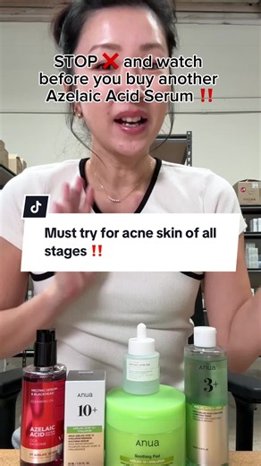 azelaic acid that doesn't make your face sting 🥹 most azelaic serums use one harsh form. this one uses three ➡️ azelaic acid 10%, potassium azeloyl diglycinate, and azelamide mea ✨ so it's way gentler but still does the work sebum control. smoother texture. calmer redness. fewer marks. centella doing the soothing in the background available at OliveKollection 💖 #skin1004 #azelaicacid #kbeauty #fungalacnefriendly #skincare