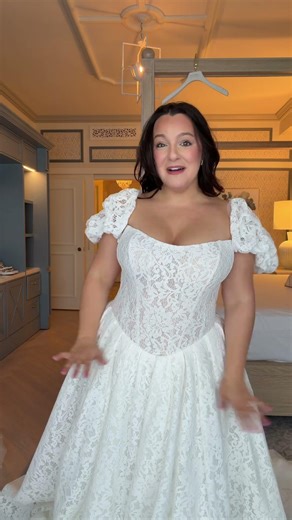 Disney Wedding Dress TRY ON #DisneyWedding #FairytaleWedding