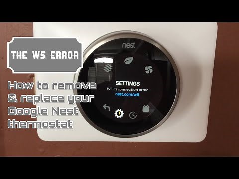 Dad Replaces Nest Thermostat (W5 Error Fix)