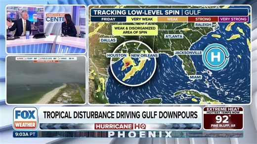 Tropical disturbance to soak Gulf Coast | Latest Weather Clips | FOX Weather