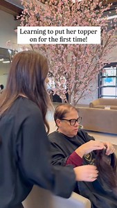 Learning something new can feel awkward at first, but confidence comes quickly. 🥰 This video shows our client learning how to put on her brand new topper for the first time. It takes a little practice to get used to placement and clips, and that is completely normal. With the right tips and a little patience, it becomes second nature faster than you think. ❤️ 👇🏼 Want step by step guidance from an expert stylist? 💬 Comment SALON to visit us at our Spartanburg SC Home Salon. #thelaurenashtynco