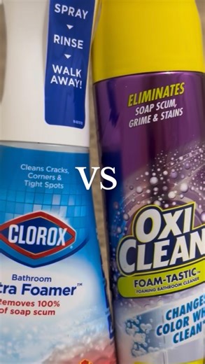 Sydney Floyd on Instagram: "My dads shower always looks like this, so what do you want to see me compare next? ❤️❤️❤️ @clorox VS @oxicleanofficial Both are great products but I think I gotta give the W To Oxi Clean on this one 💕 SO WAS YOUR GUESS RIGHT??? #clean #cleaning #cleaningmotivation #cleaningreels #cleaninghouse #cleaningaccount #cleaningcommunity"