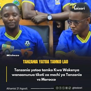 25K views · 715 reactions | Tanzania wametoa tamko kupitia msemaji wa Simba Sc kwa Wakenya wanaonunua tiketi za mechi ya Tanzania dhidi ya Morocco bila wao kuudhuria ili mchezo huo usiwe na mashabiki.. #king_kaizari | Kaizari | Facebook